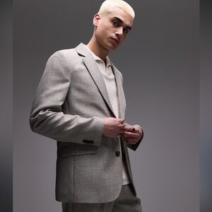 Topman Light Gray Blazer Men’s 38R